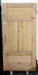 grenenhouten paneeldeur, 101,5 x 208 cm, geloogd