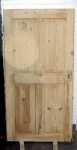 grenenhouten paneeldeur,
103,5 x 204,5 cm, geloogd