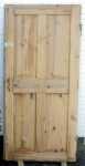 grenenhouten paneeldeur, 91,5 x 197,5 cm, geloogd