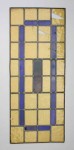 Glas in lood paneel, 37,5 x 95 cm