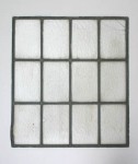 Glas in lood paneel, 47,5 x 53,5 cm