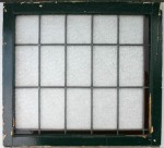 Glas in lood paneel, 77 x 85 cm 